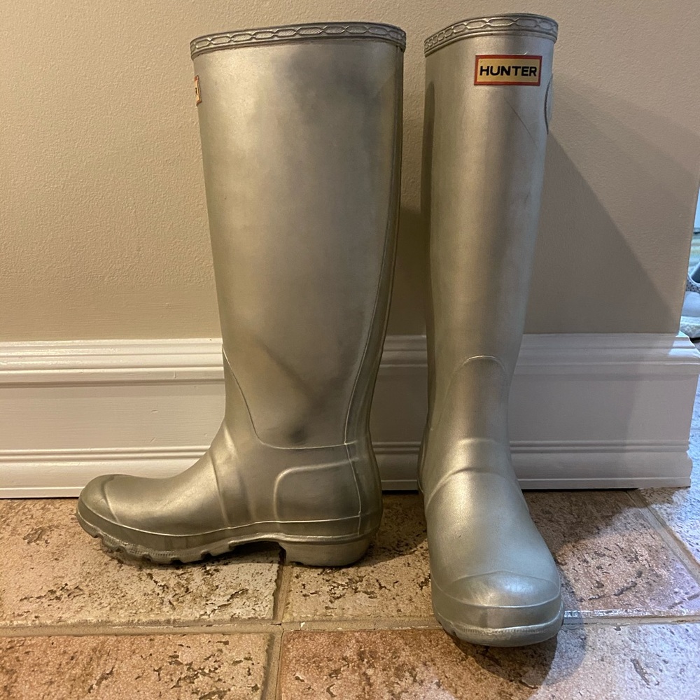 HUNTER boots in Silver - Picture 4 of 6
